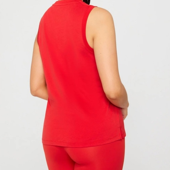 Women’s Fabletics 100% Cotton Tank, Heated Red, Small - Picture 2 of 7